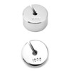 QWORK Lab Slotted Mass Set, 2 Set of Chromium-Plated Metal