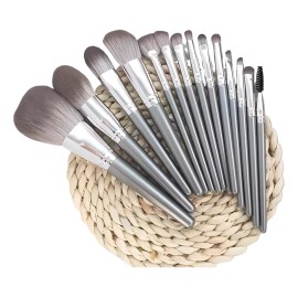 14pcs Maquillaje Pincel Ultra Suave Sombra De Ojos Blush Bru