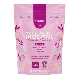Suplemento en polvo Vitatú Suplemento Myo Y D-chiro Inositol x 450g