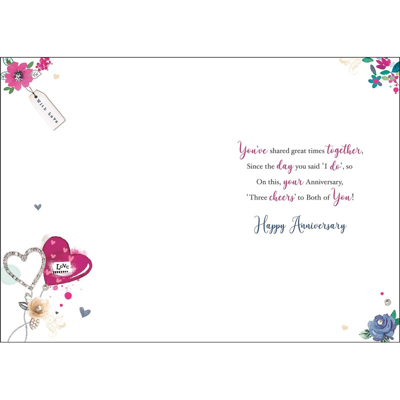 Jonny Javelin Special Daughter and Son in Law Anniversary Card
