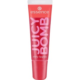 essence Juicy Bomb Shiny Lip Gloss No. 104 Red, shiny radiantly fresh, shimmer, vegan, alcohol-free, paraben-free, free from microplastic particles, pack of 1 (10 ml)