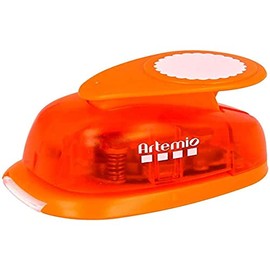 Artemio 2,5 cm Big Circle Rosette Hebel, orange