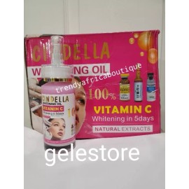 Cindella Whitening Oil With Vitamin C. 5 days 💯. Natural Extracts 120ml X 1