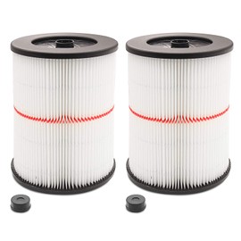 2 Pack Cartridge Filter for Craftsman 17816 9-17816 Wet/Dry Air Filter Replacement Part fit 5/6/8/12/16/32 Gallon & Larger Vacuum Cleaner