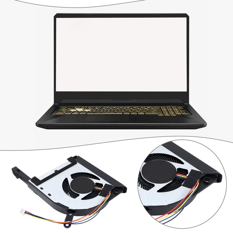 VGOL 1Pair CPU+GPU Cooling Fan Compatible with ASUS TUF FX505DT