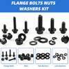 Besitu 280Pcs Metric Flange Bolt Assortment, M6x1.0, M8x1.25, M10x1.5 (12mm