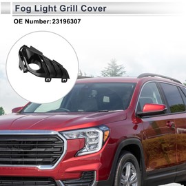 RATCHROLL Front Left Fog Light Grill for GMC Terrain 2018-2021 Front Lower Bumper Fog Light Cover Inserts No.23196307 ABS 1 Pc