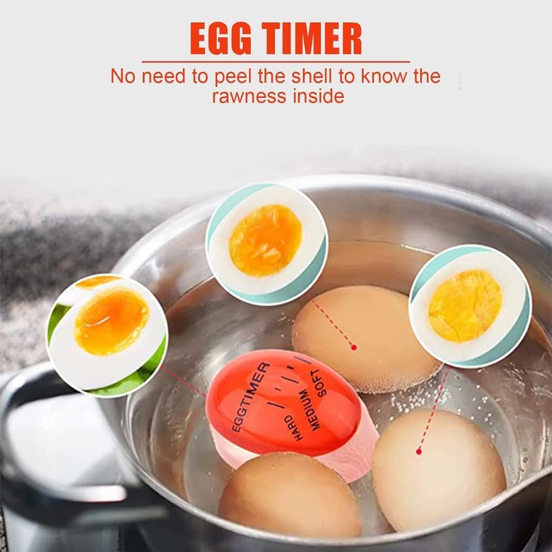 Egg Timers for Boiling Eggs, Colour Changing Easy to Read