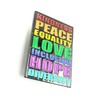 Kindness Peace Equality Love Inclusion Hope Diversity Black Rainbow Colourful