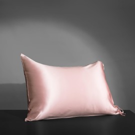 PROMEED Real Silk Pillowcases King Size 22 Momme with Envelope Closure, Both Sides Oeko Certified 100% Mulberry Silk Pilllow Case Cover for Hair Care (King 20"x36", Pink)