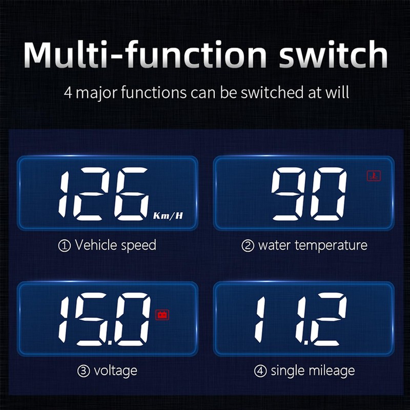 Universal HUD Head-Up Speedometer OBD2 II - Digital M3 Car