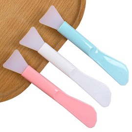 Wopanxye 6 Pack Soft Silicone Facial Mask Applicator, Reusable Makeup Face Mask Brush Spatula, Plastic Washable Beauty Cosmetic Tools for Clay, Cream, Gel, Mud, DIY Mixing, Skincare, Sampling, Waxing