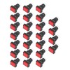 25Pcs Momentary Push Button Switch Self Locking Rectangle with Light