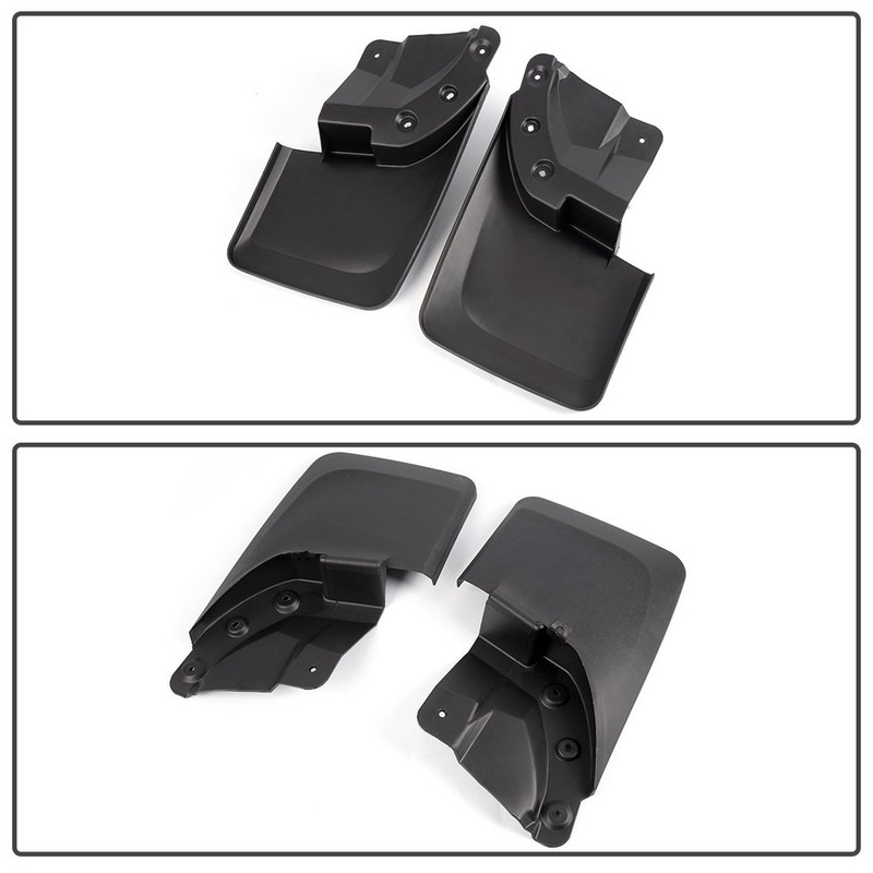 4 Pcs Front Rear Premium Heavy Duty Molded Splash Guards