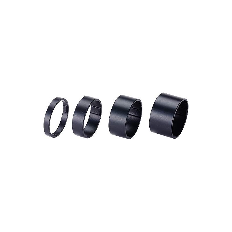 BBB Cycling Matt Black Aluminium Spacers Ultra Lightweight Unique Design