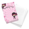 Desert Cactus Ninja Girl 1 Happy Birthday Invitations Invite Cards
