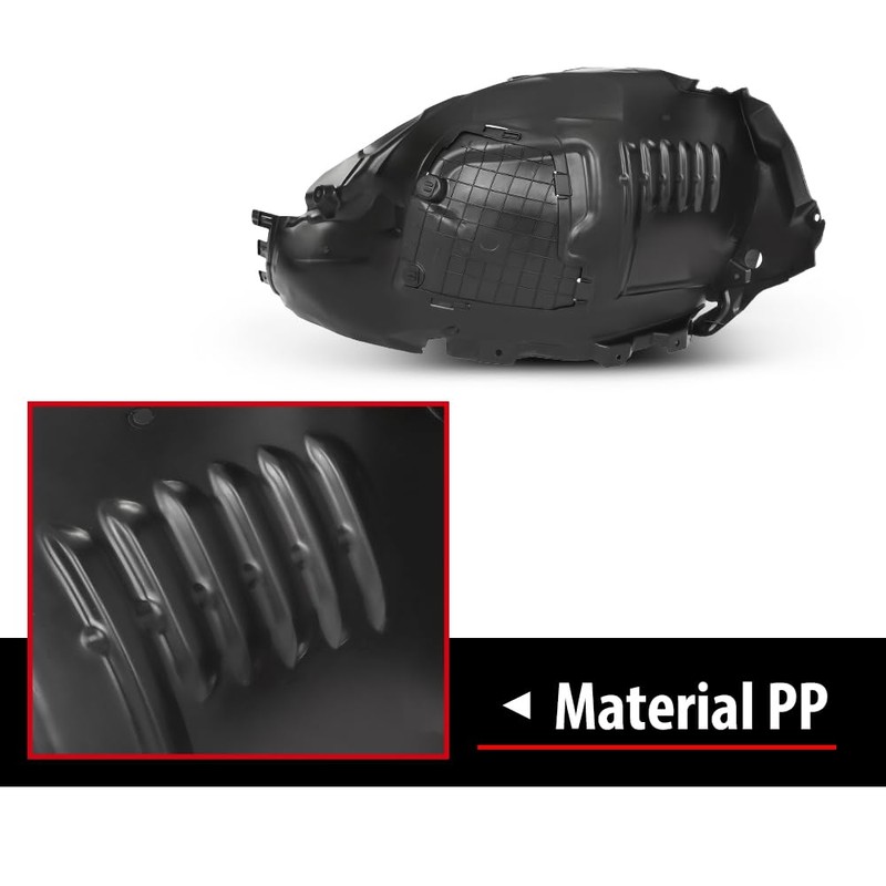 Pair Front Fender Liner Inner Replacement, Fit Benz C300 2015-2021/