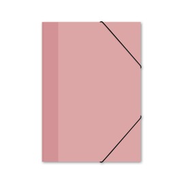 itenga Elastic Folder with Motif DIN A4 - Portfolio Folder Corner Folder - for Children Teenagers Students Girls Boys (Pastel Pink - A4)