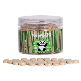 50 PCS Biodegradable Compressed Towels - 100% Bamboo Face Towels for Travel, Camping, Makeup - Expandable Washcloths, Disposable Coin Tissues