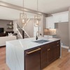 GEPOW Gold Pendant Light, 1-Light Modern Kitchen Pendant Lights with