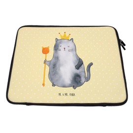 Mr. & Mrs. Panda 20 x 28 cm Notebook Bag Cat King Gift Cat Motifs First Own Home Crown Computer Bag Notebook Protection