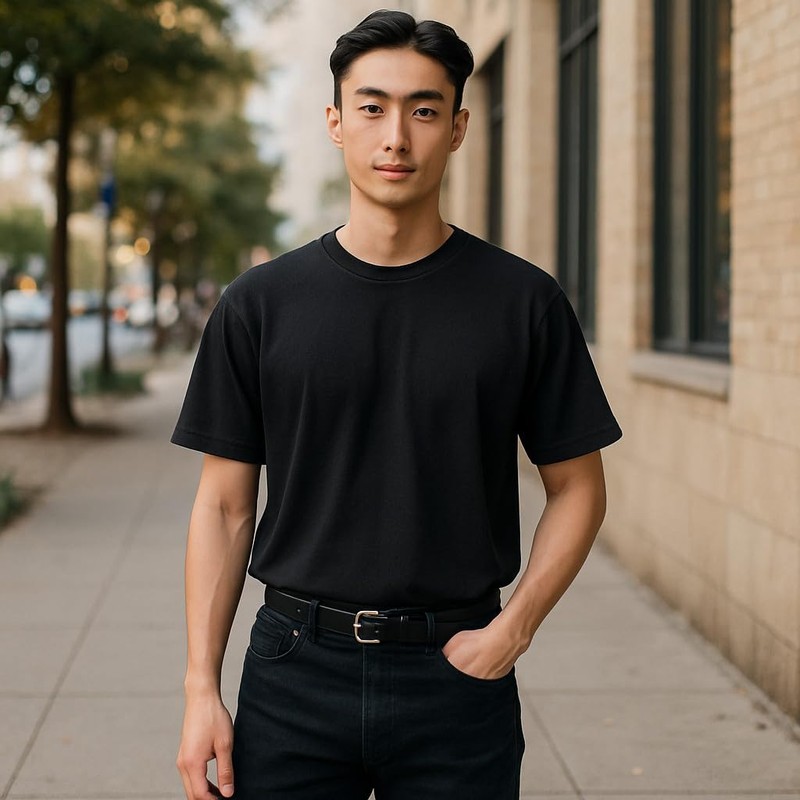 LB LEATHERBOSS Men's Black Leather Money Belt Sizes 32 Through