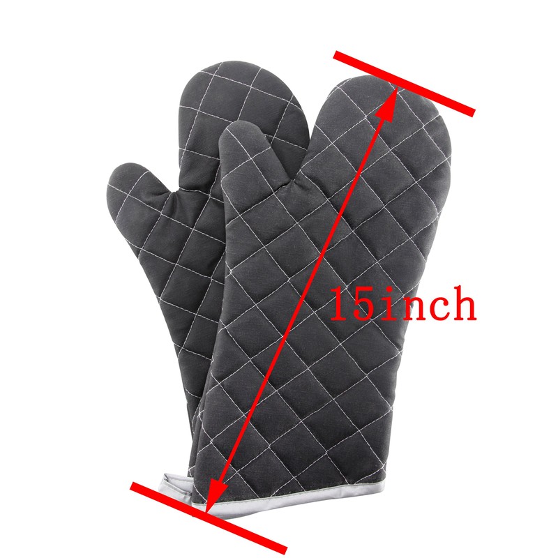 Oven Mitts Flame Retardant Mitts Heat Resistant to 425 °F