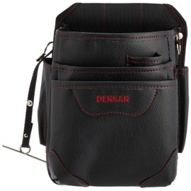 Densan ND-833H-SR Waist Bag, Electricians High Pouch, High-grade, 3 Tier Pockets