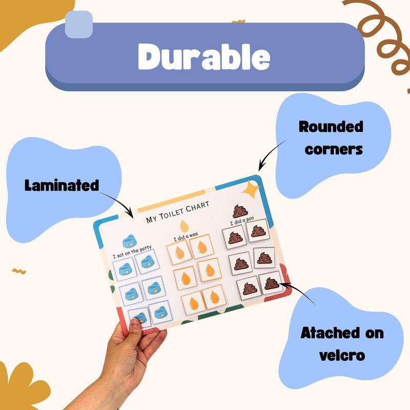 Toddler Potty Training Reward Chart – Interactive Toilet Training Board