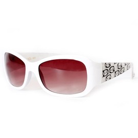 DG STUDIO Luxury Sunglasses - Women Ladies Girls Designer Trendy Retro Hip Hop Fashion UV400 Shades - Classic Vintage Sunglasses (White)