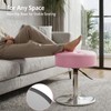 Youtanic Vanity Stool with Adjustable Height, 360°Swivel Ottoman Chair for