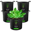 VIVOSUN 5-Pack 5 Gallon Grow Bags Heavy Duty 300G Thickened