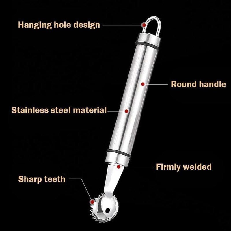1Pc Sliver Stainless Steel Strawberry Huller and Tomato Stem Corer