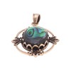 Windalf Roman Paua Shell Pendant Bronze, Bronze, Abalone