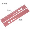 sourcing map Set of 3 Straight Ruler, 15 cm, Metric