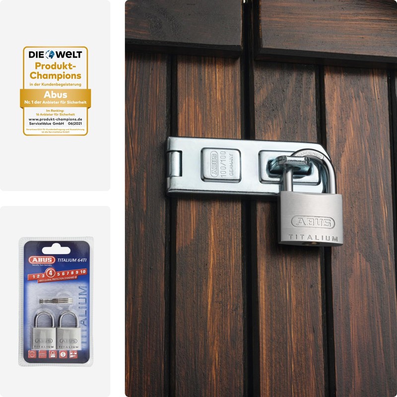 ABUS 64TI/30 30mm Titalium Padlock Keyed KA6312