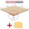 Unicook 16" x 16" Square Pizza Stone for Grill and