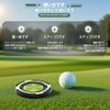 Golf Marker Magnetic Putting Guide High Precision Round Bubble Level