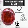 Red Jasper Hematite Crystal Palm Stone