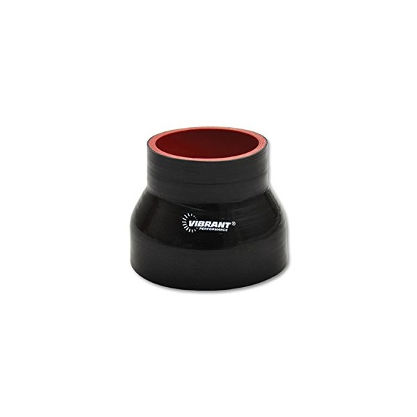 Vibrant Performance 2777 Black 4 Ply Reducer Coupling, 4" x
