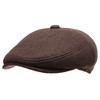 Men's Premium 100% Melton Wool 5 Panels Ivy Hat with
