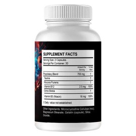 kivus IQ Blast Pro - IQ Blast Pro Dietary Supplement, 60 Capsules