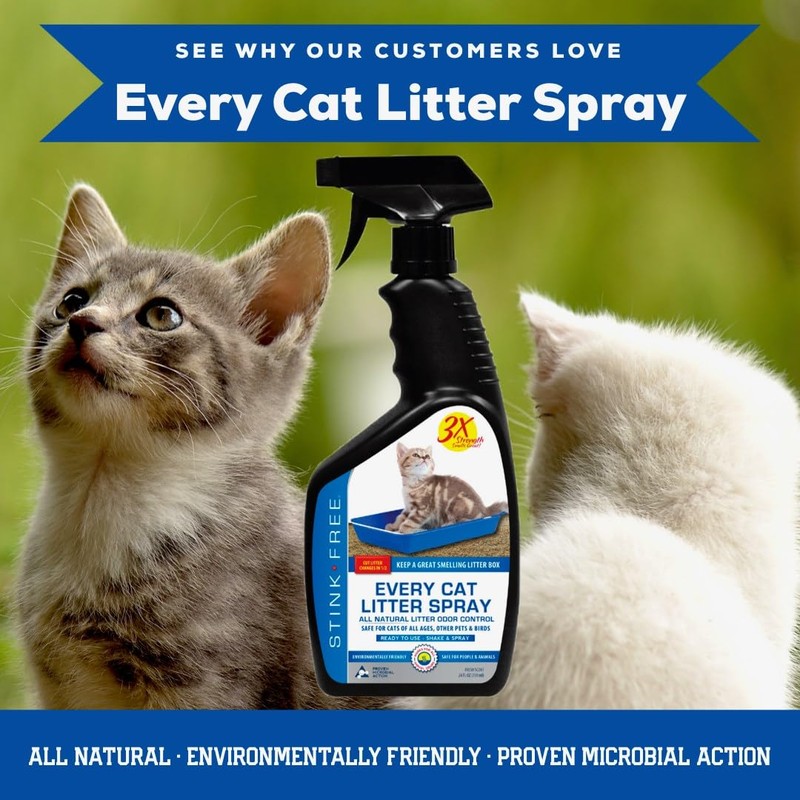 Stink Free Every Cat Litter Spray Odor Eliminator - Urine
