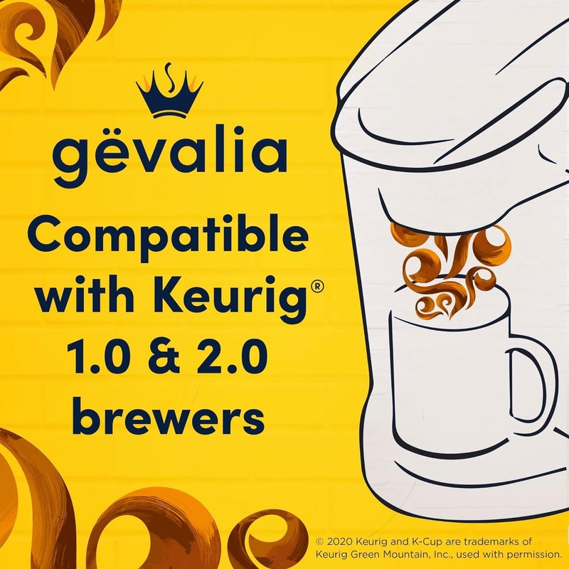 Gevalia Frothy 2-Step Caramel Macchiato Espresso Style K-Cup Coffee Pods