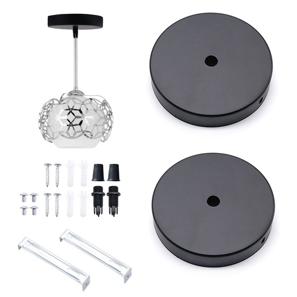 JJQHYC Canopy Cover Metal 100 mm Hanging Light Bracket Ceiling