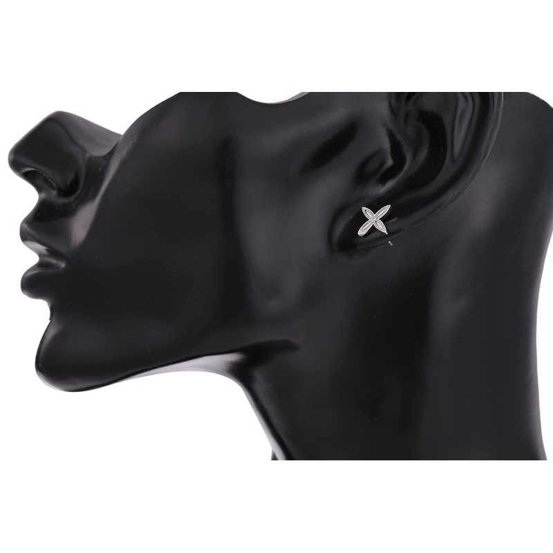 BTS Style THE WINGS Floral Pattern Motif Earrings Binaural Accessories