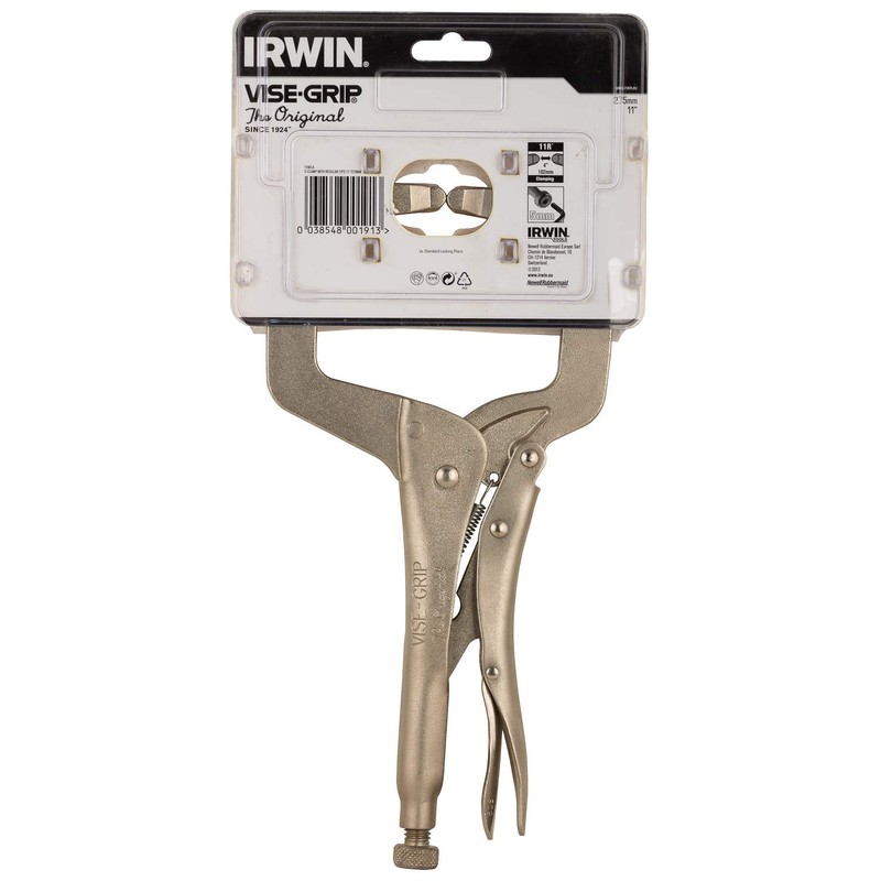 IRWIN Vise-Grip 11R Locking C Clamp Regular Tip 275mm (11in),