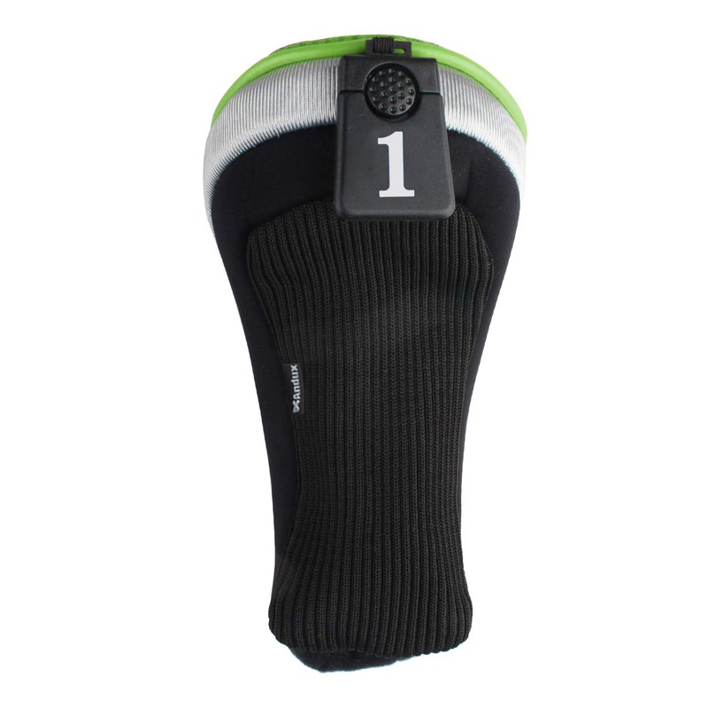 Andux Golf Driver Cap Head Wood Pole Cap Cover Golf