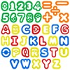 Dough Tool Set with Dough Alphabet Cutters,Numbers Cutters,Mathematical Symbols,Great Dough