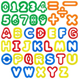 Dough Tool Set with Dough Alphabet Cutters,Numbers Cutters,Mathematical Symbols,Great Dough Tools for Learning Letters and Numbers